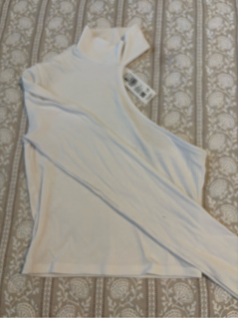 Garage Sleeveless Mock Neck Women’s Top in white